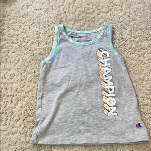 Champion Gray Tank Top with Bold Logo